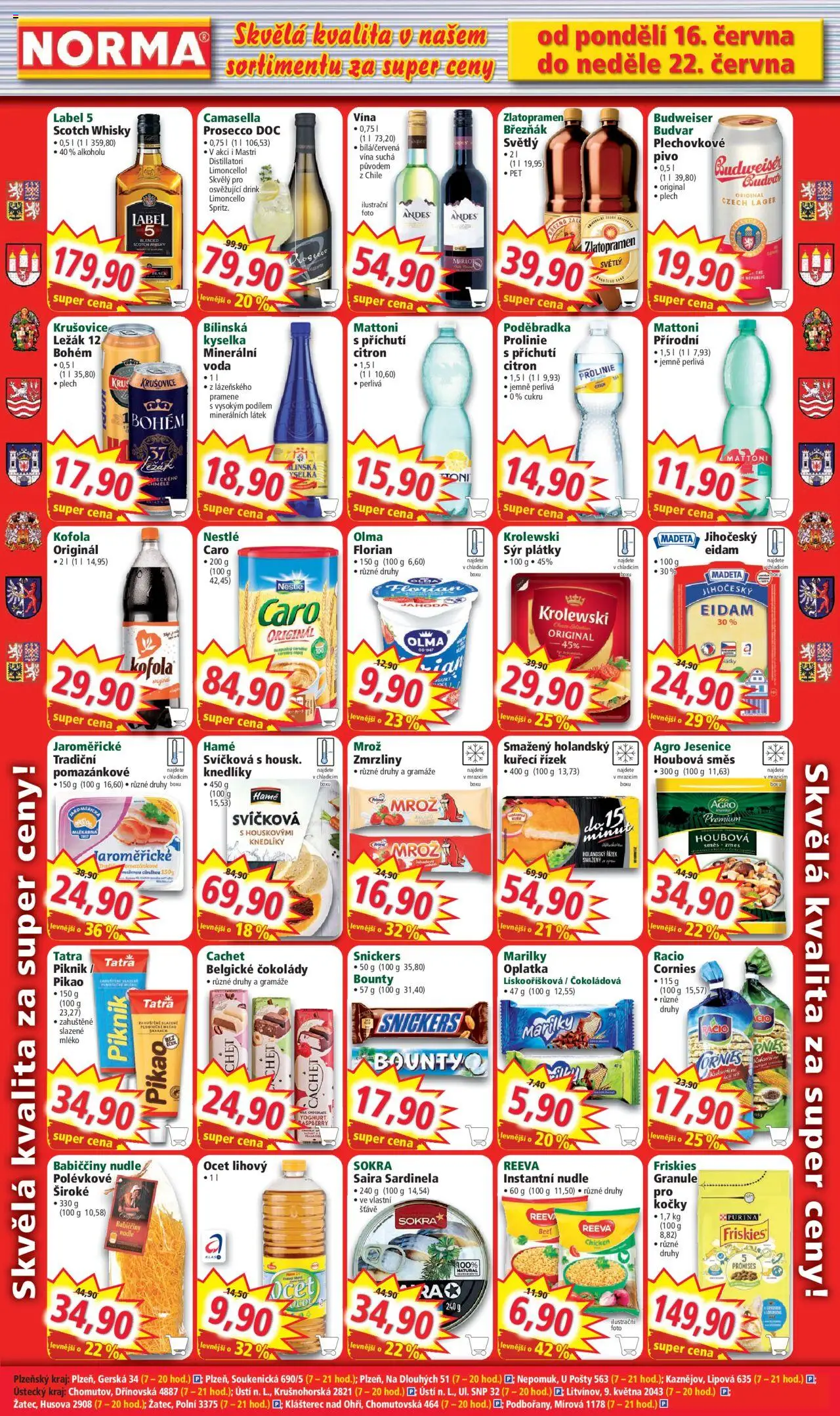 Norma leták od 16.06.2025 | Strana: 6 | Produkty: Pivo, Ocet, Plech, Friskies granule
