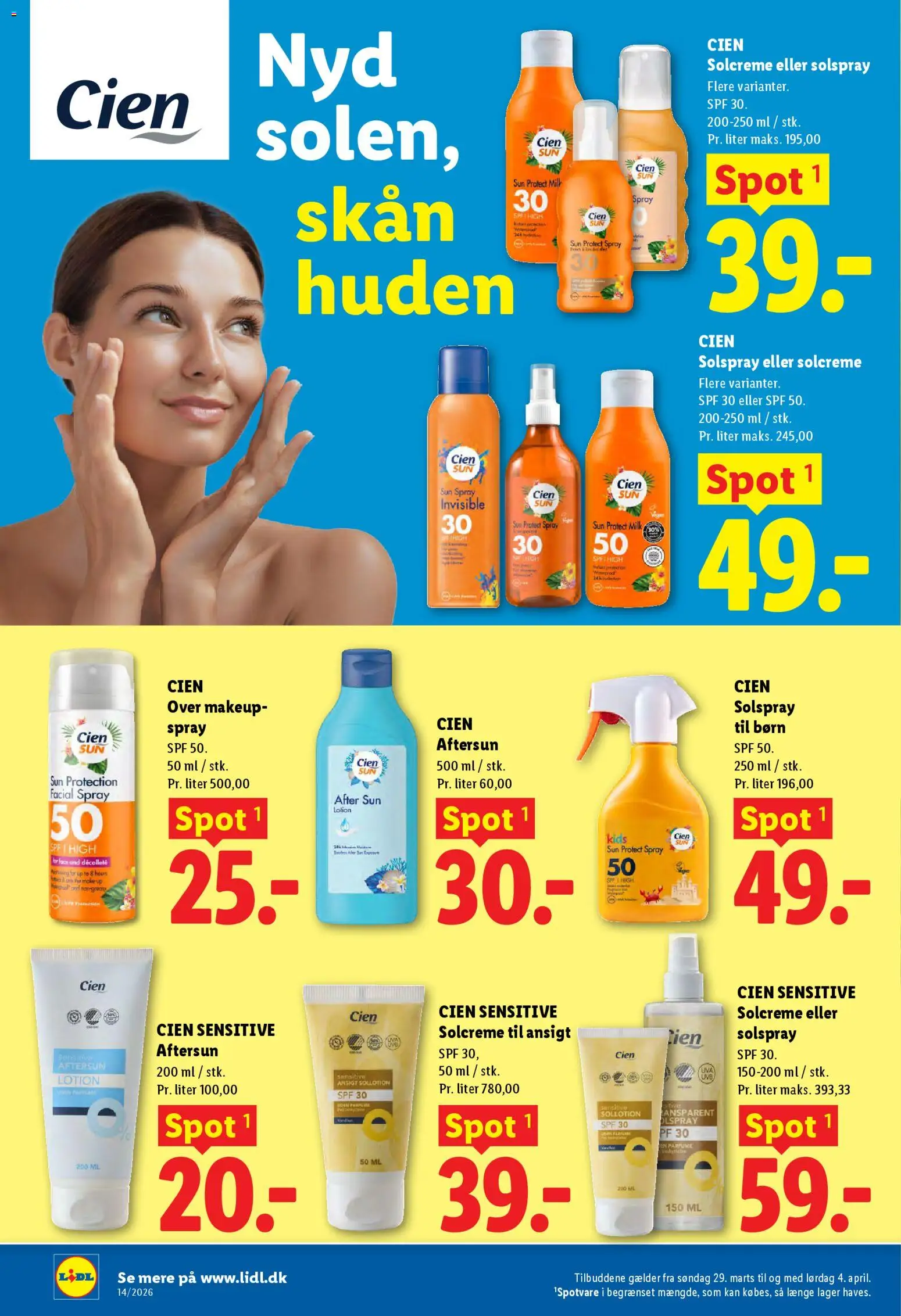 Lidl tilbudsavis – gyldig fra 29.03.2026 | Side: 20 | Produkter: Parfume, Makeup, Solcreme, Søm