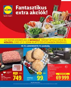 Lidl Miskolc, Kőszeg - amely érvényes a következő dátumtól: 12.03.2026