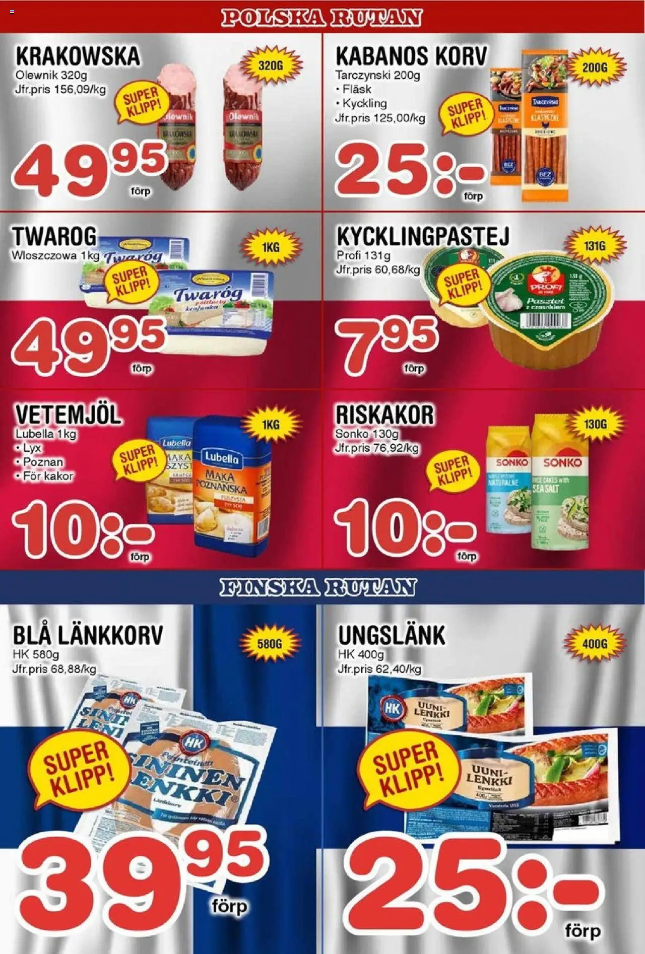 Nya Pulsen reklamblad aktuell från 13.10.2025 | Sida: 15 | Produkter: Salt, Fläsk, Riskakor