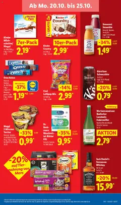 Lidl Prospekt Prenzlau ab 20.10.2025 gültig | Seite: 17 | Produkte: Äpfel, Jack Daniel's, Mars, Whiskas