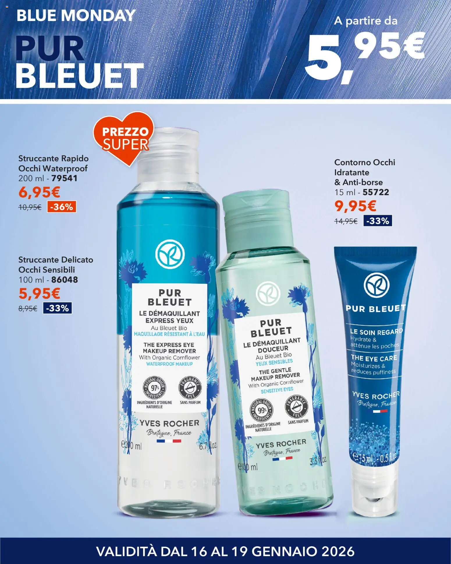 Volantino Yves Rocher del 16.01.2026 | Pagina: 2 | Prodotti: Struccante, The