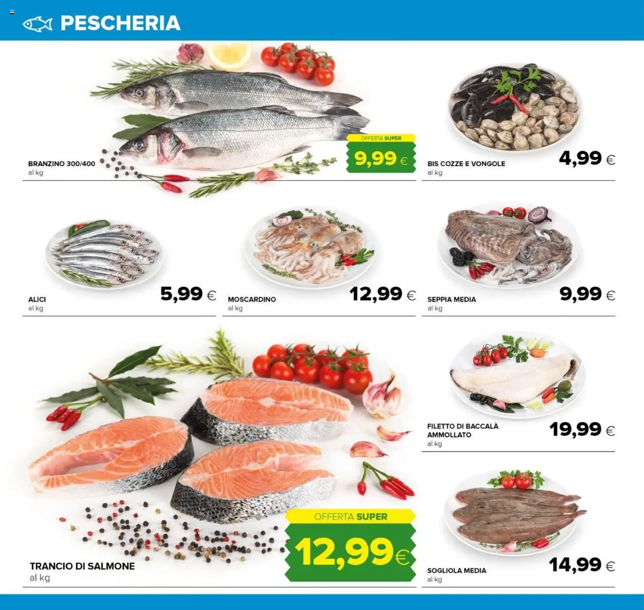 Volantino Oasi del 25.09.2025 | Pagina: 8 | Prodotti: Salmone, Vongole, Branzino, Alici