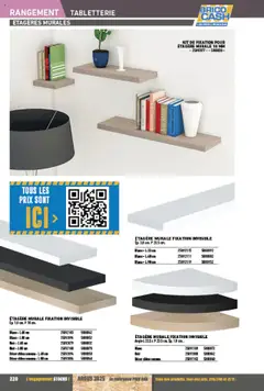 Brico Cash - Prévisualisation de Brico Cash catalogue valide à partir de 04.04.2025 | Page: 220 | Produits: Étagère murale, Étagère, Thé