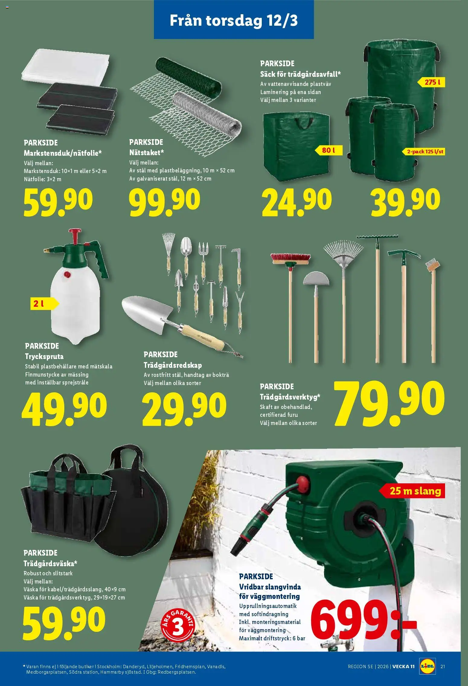 Lidl reklamblad aktuell från 09.03.2026 | Sida: 24 | Produkter: Tryckspruta, Väska