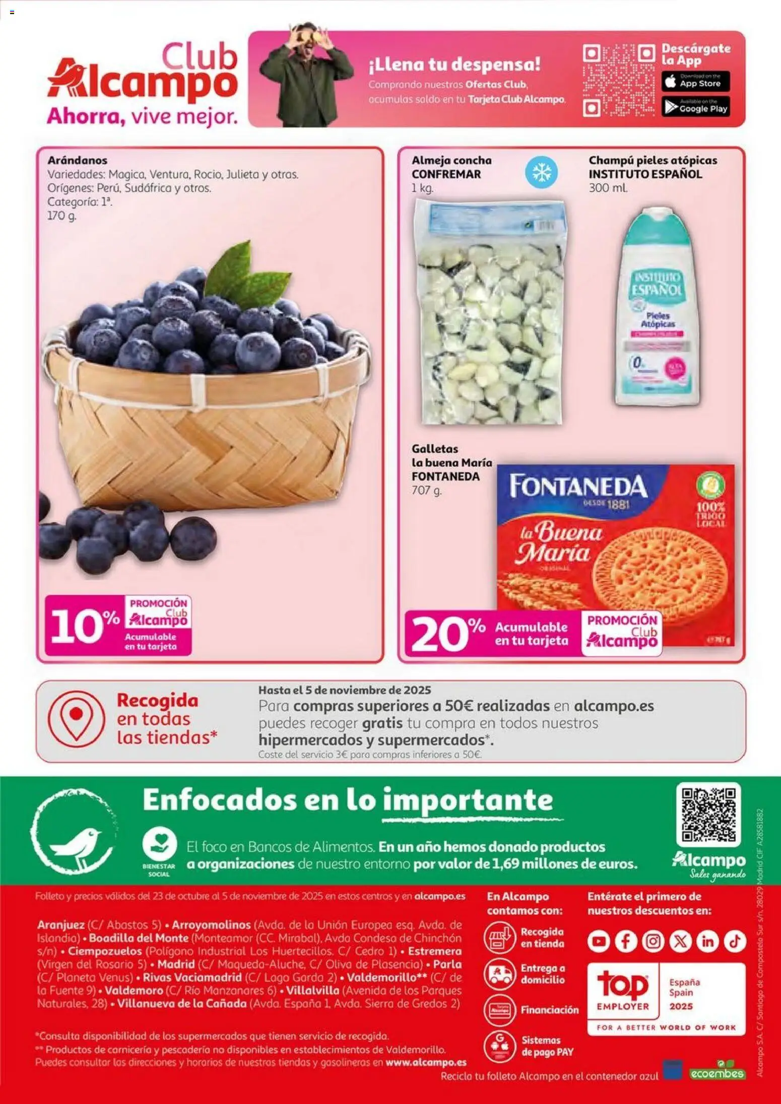 Alcampo - SM Madrid │ válido desde el 23.10.2025 | Página: 8 | Productos: Champú, Galletas