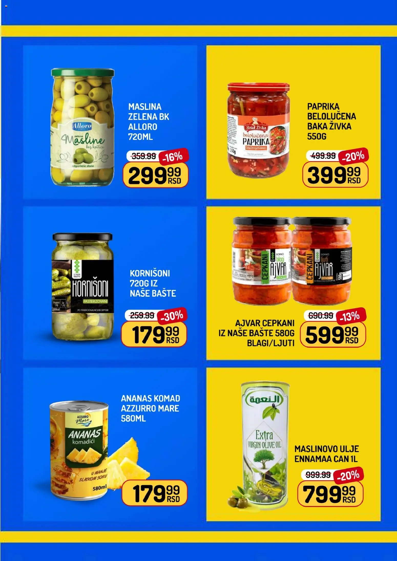 Aman katalog - važi od 27.02.2026 | Strana: 9 | Proizvode: Masline, Ajvar, Paprika, Kornišoni