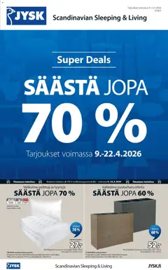 JYSK-mainoslehti voimassa 09.04.2026 alkaen