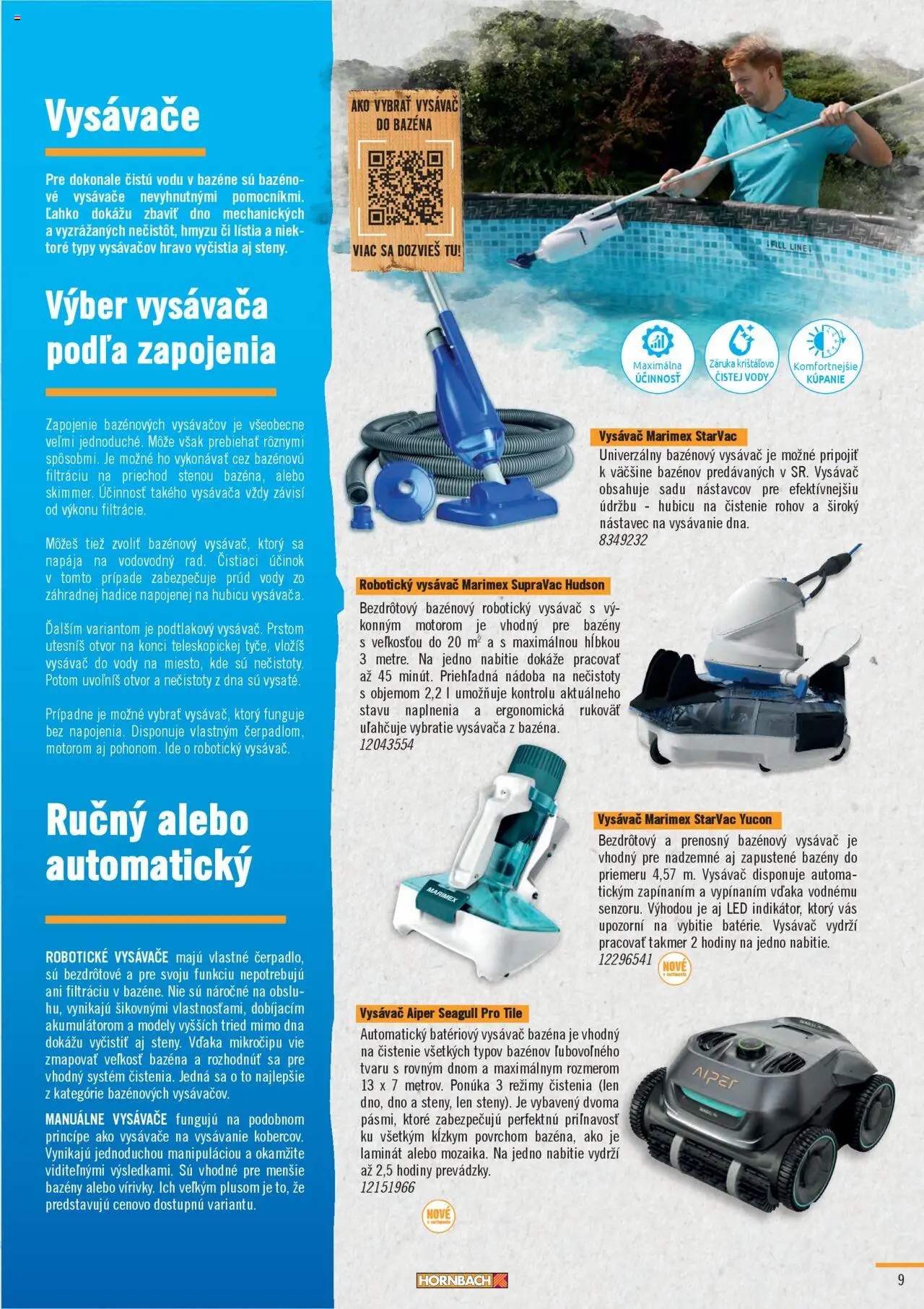 Hornbach bazény │ platný od 22.07.2025 | Strana: 9 | Produkty: Bazénový vysávač, Vysávač do bazéna, Bazény, Hodiny