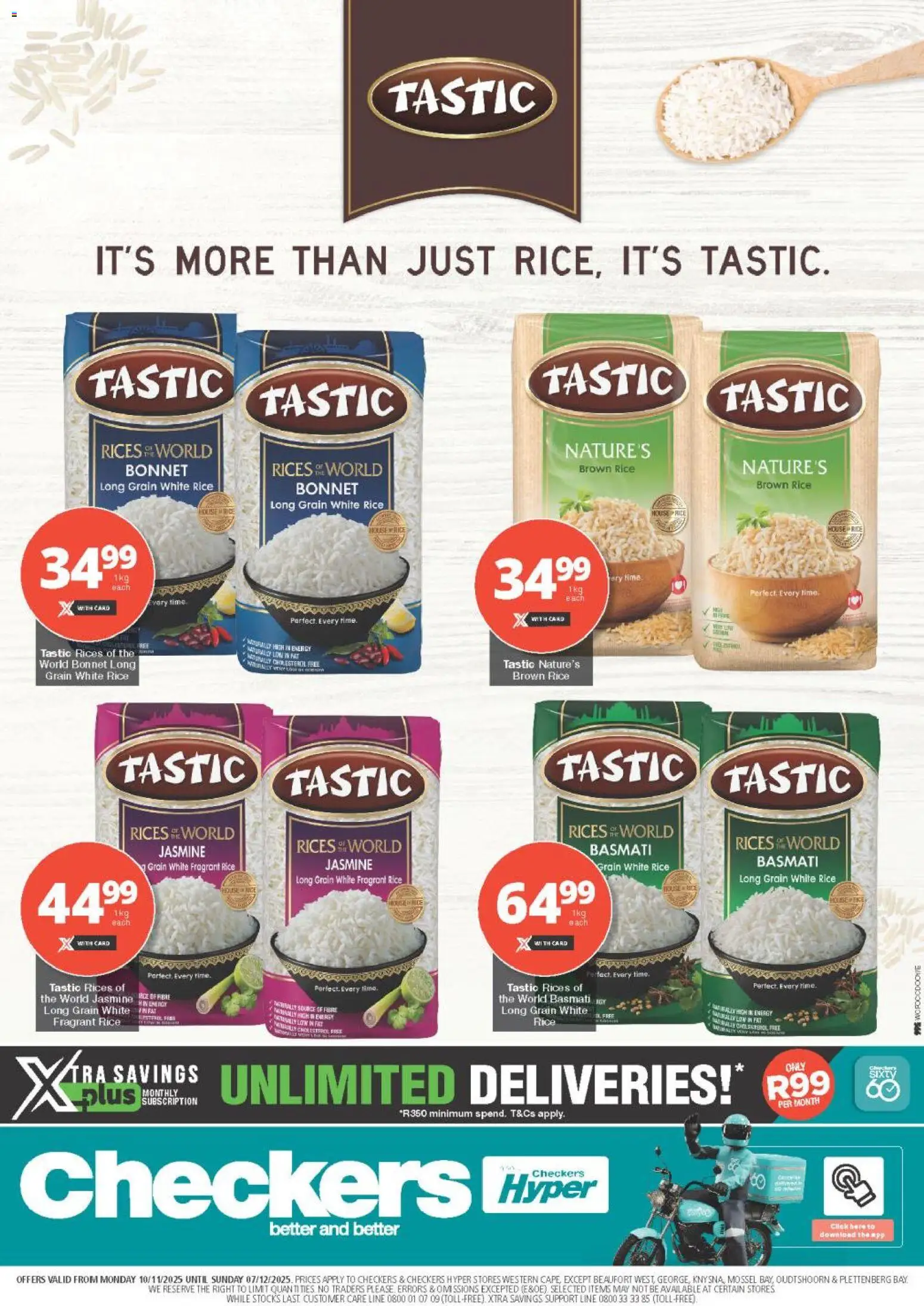 New Checkers catalogue – valid from 10.11.2025 | Page: 1 | Products: Rice, Lime