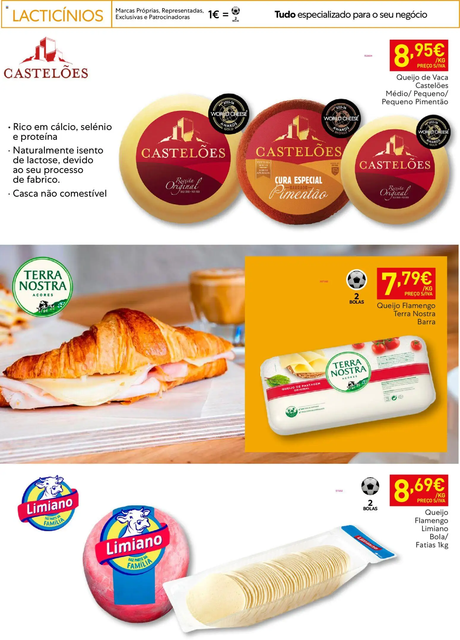 Recheio Horeca │ válido de 03.03.2026 | Página: 14 | Produtos: Pimentão, Queijo, Proteina