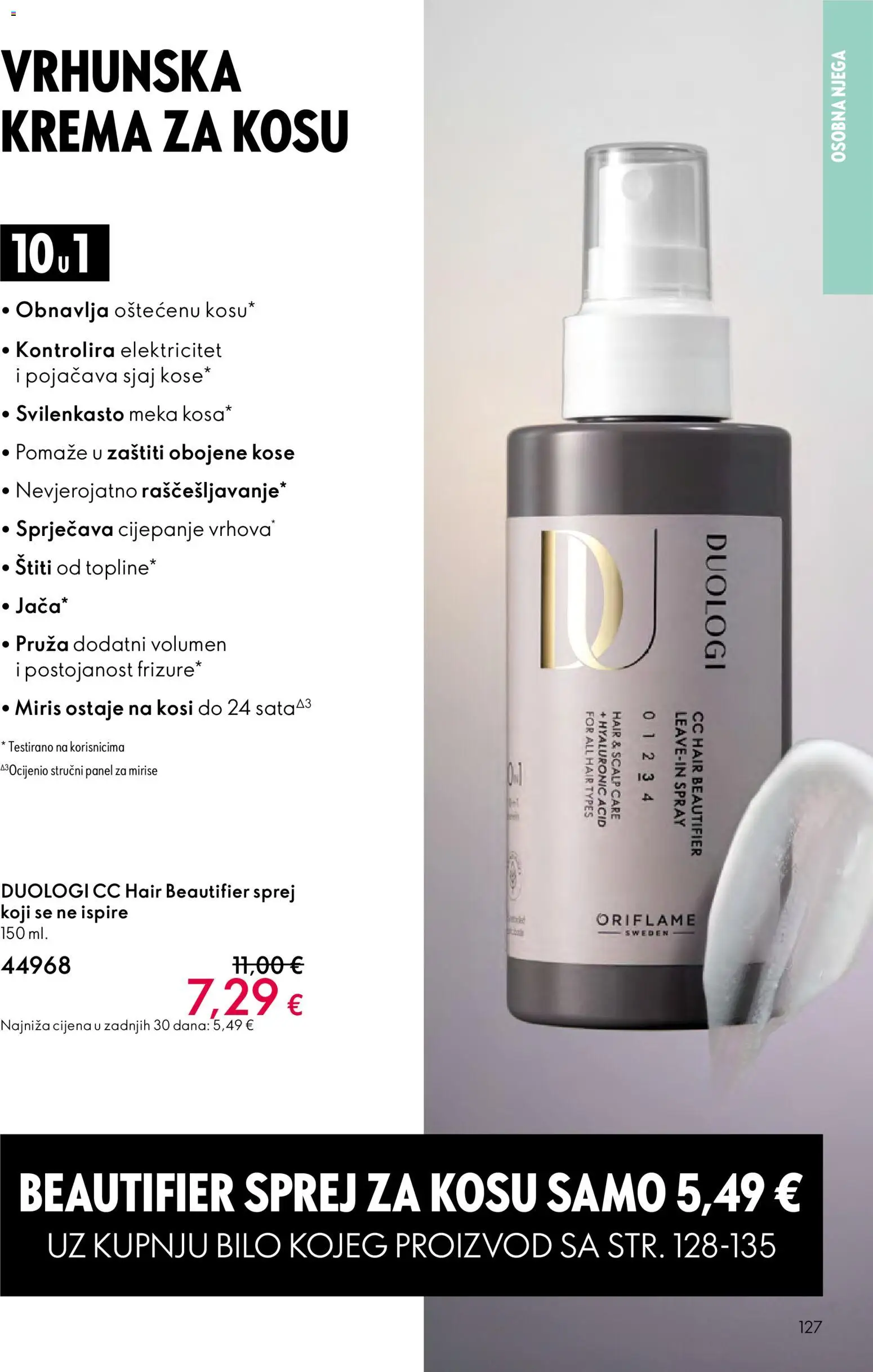 Oriflame katalog | vrijedi od 29.10.2025 | Stranica: 127 | Proizvodi: Miris, Krema
