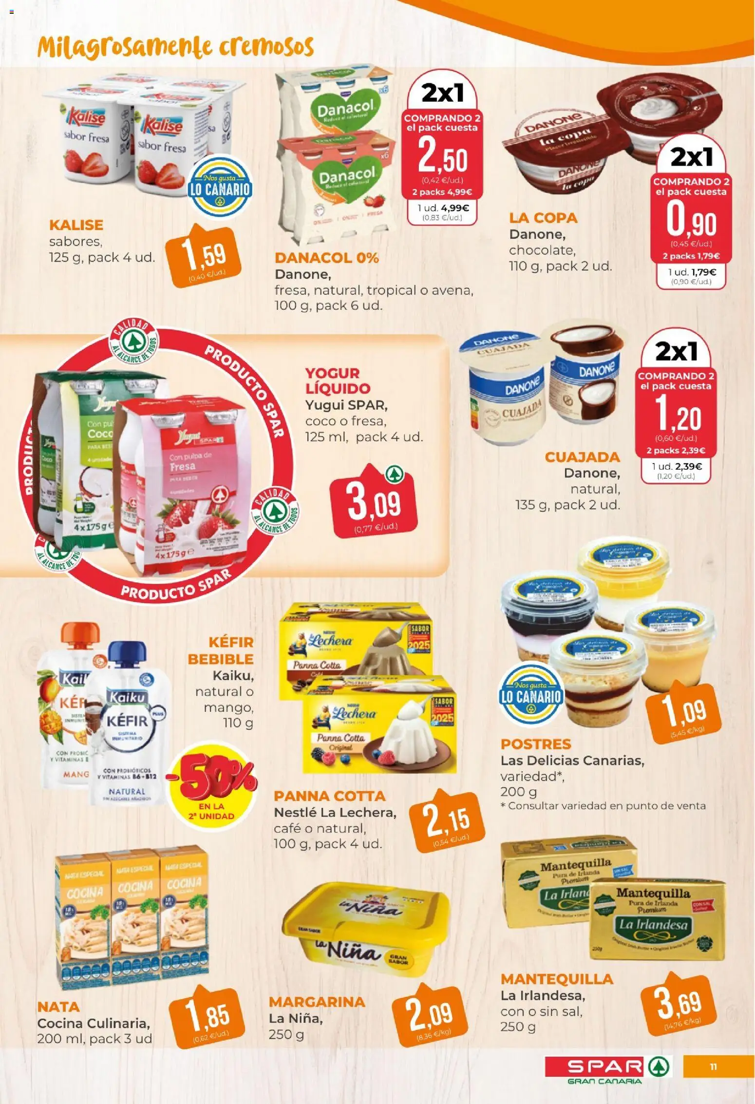 Spar - folleto │ válido desde el 31.03.2026 | Página: 11 | Productos: Yogur, Café, Margarina, Cocina