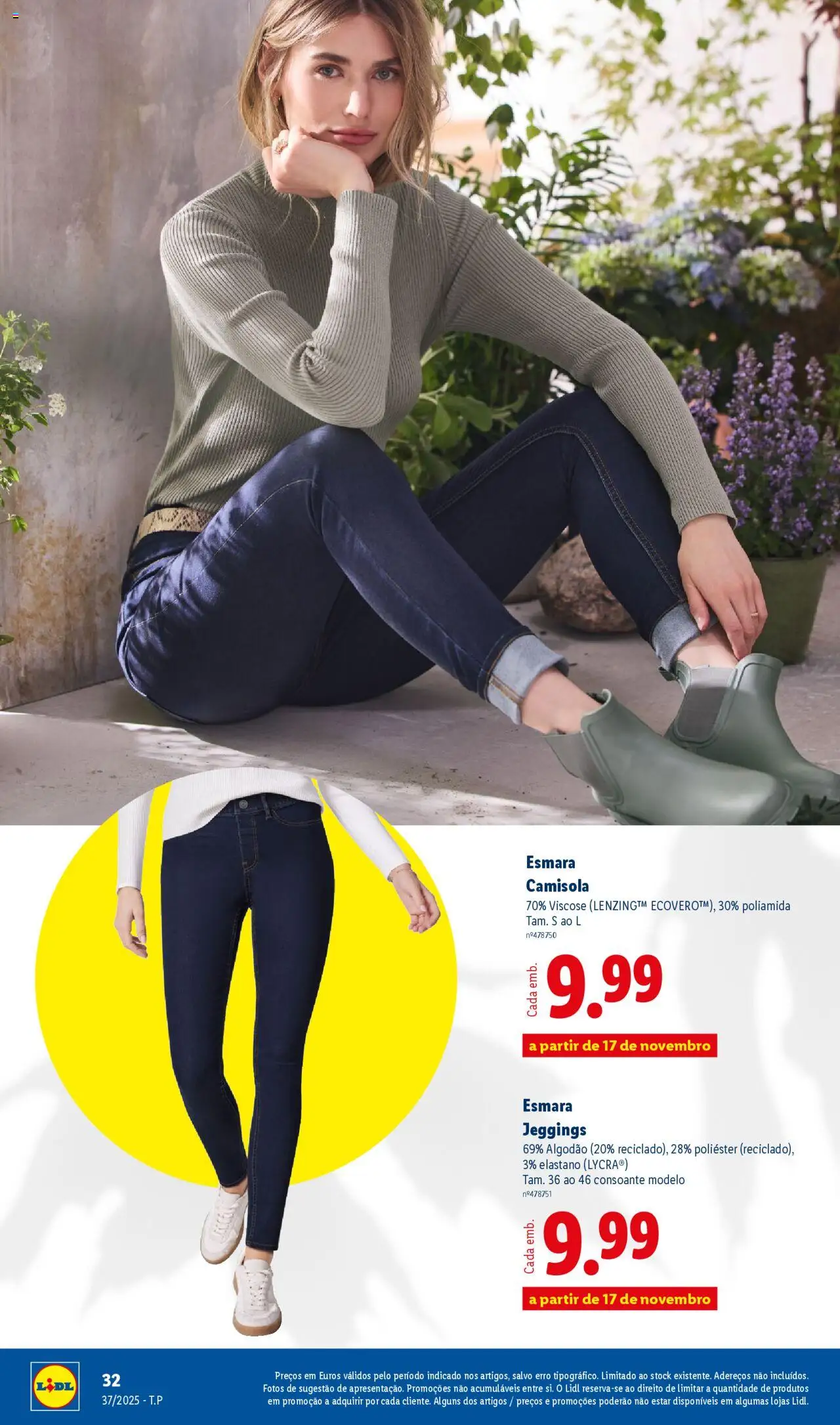 Lidl - Coleção Outono │ válido de 08.09.2025 | Página: 32 | Produtos: Algodão, Camisola