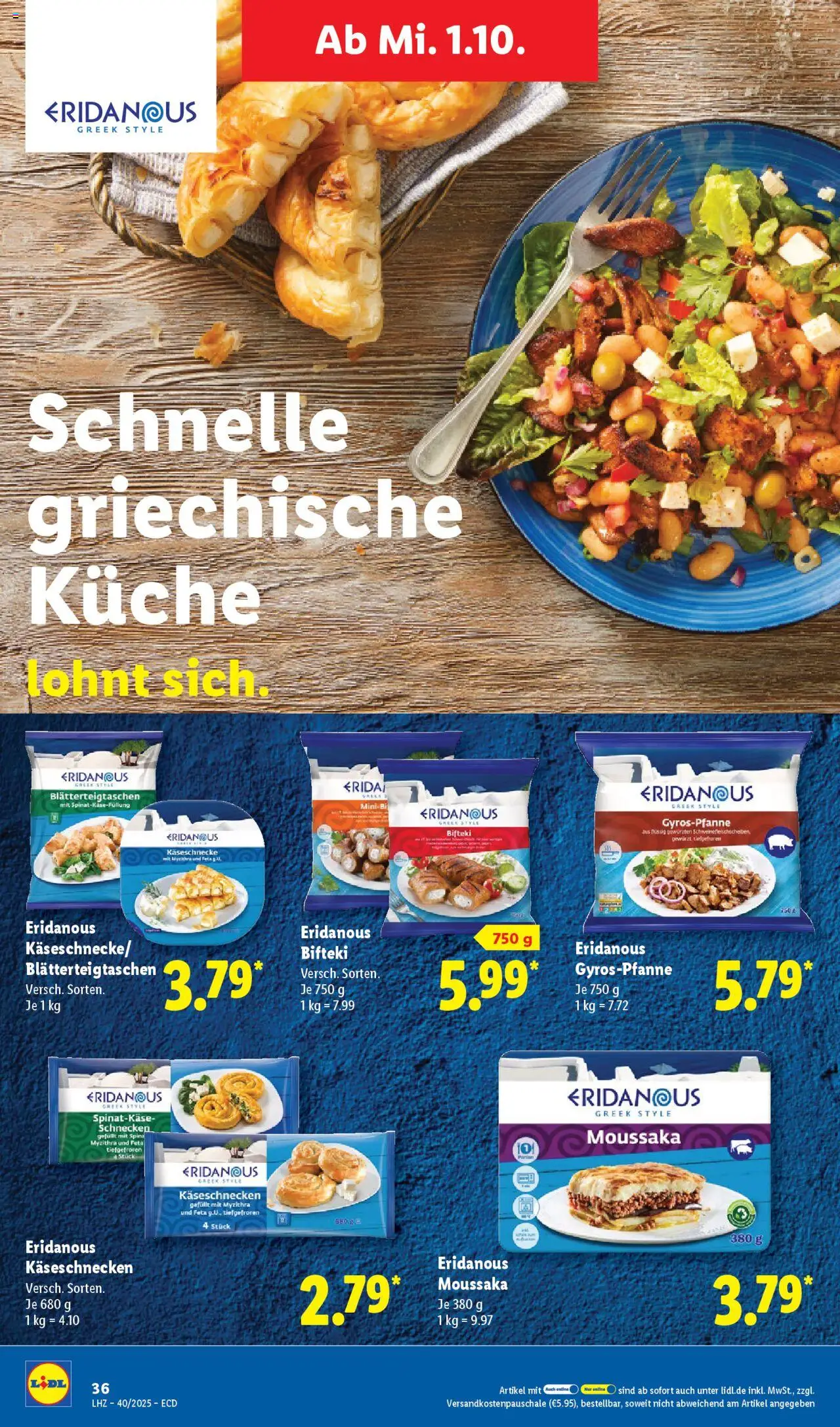 Lidl Prospekt 	 – gültig ab 29.09.2025 | Seite: 50 | Produkte: Feta, Küche