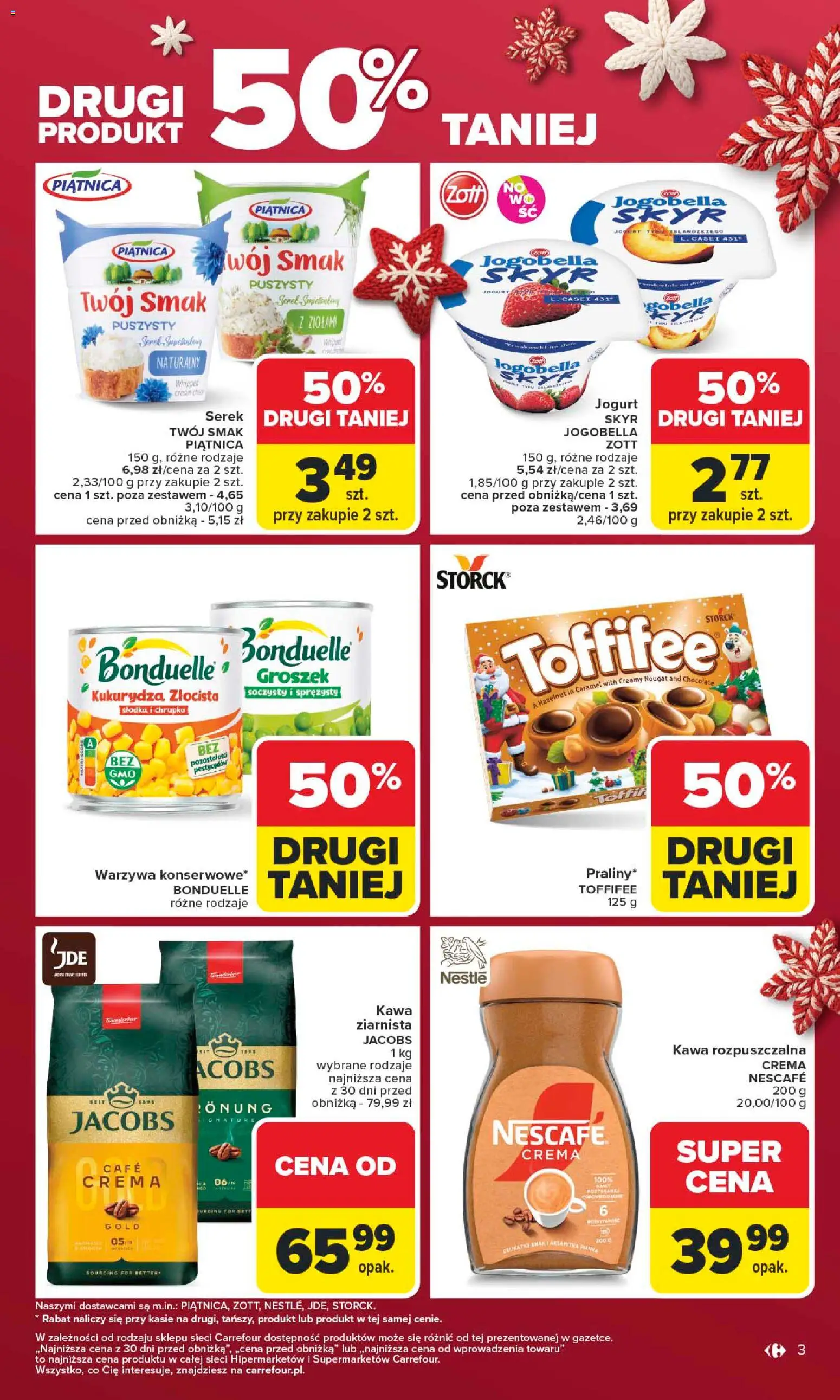 Carrefour Gazetka od 01.12.2025 | Strona: 7 | Produkty: Groszek, Kawa ziarnista, Kukurydza, Warzywa