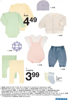 Zeeman - Prévisualisation de Zeeman catalogue Printemps valide à partir de 14.03.2026 | Page: 9 | Produits: Body, Bonnet, Veste, Pantalon