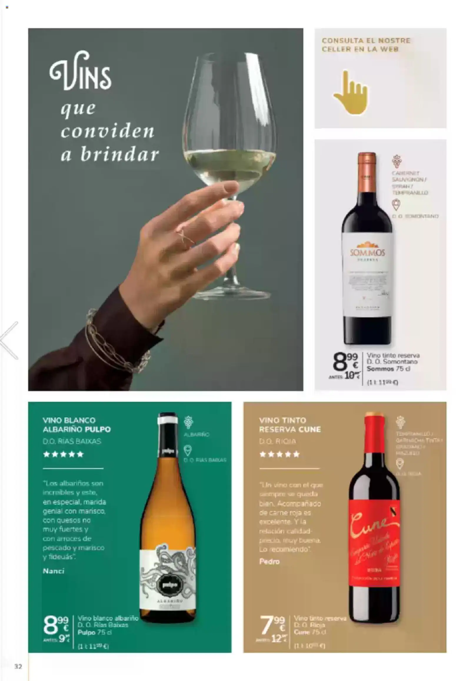 Consum folleto │ válido desde el 18.12.2025 | Página: 32 | Productos: Vino, Pescado