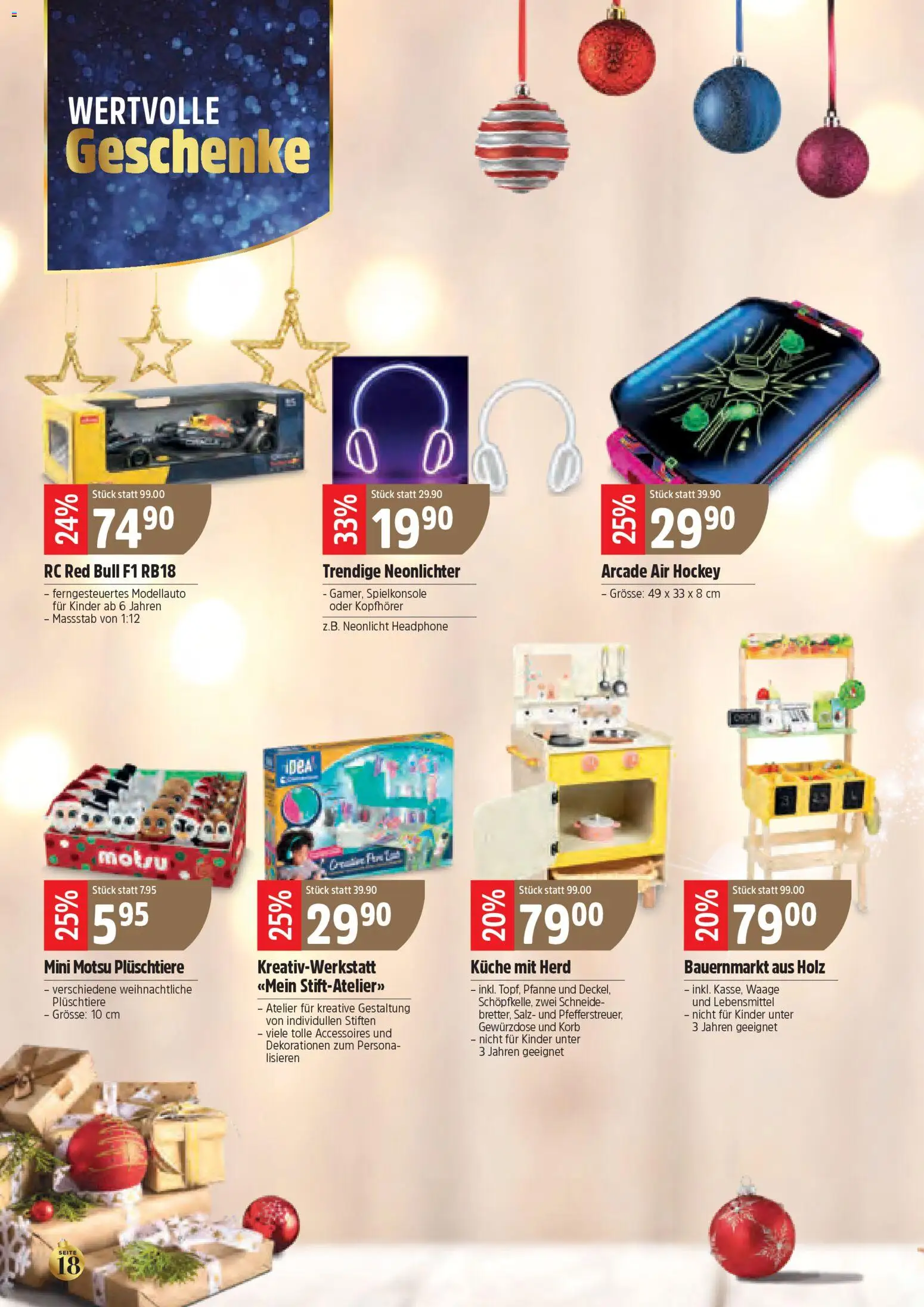 TopCC Aktionen Weihnachten – gültig ab 10.11.2025 | Seite: 18 | Produkte: Red bull, Korb, Kopfhörer, Spielkonsole