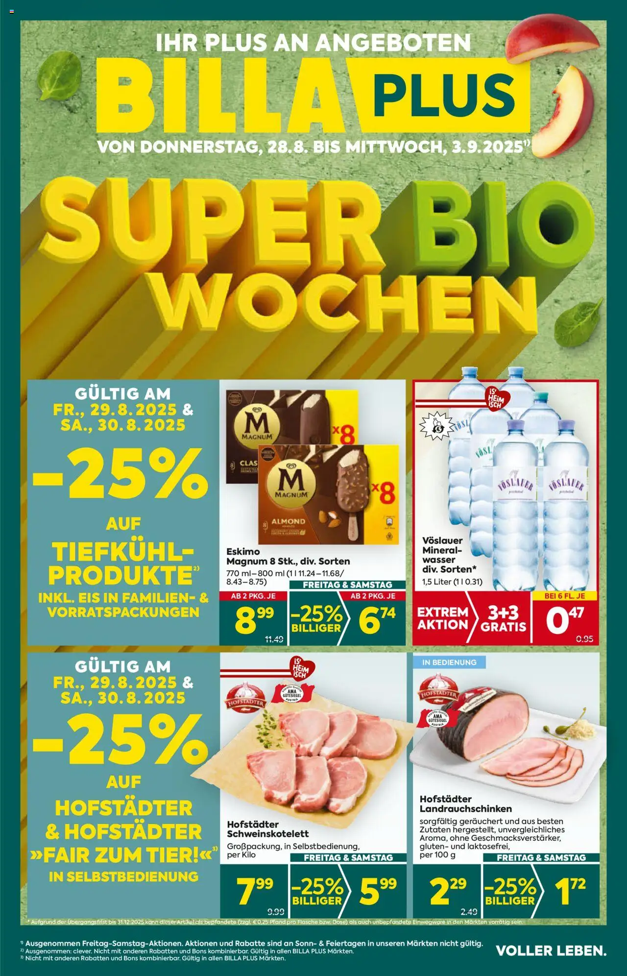 Billa Plus - BILLA Plus - BILLA PLUS Salzburg gültig ab 28.08.2025 | Seite: 1 | Produkte: Eis, Wasser
