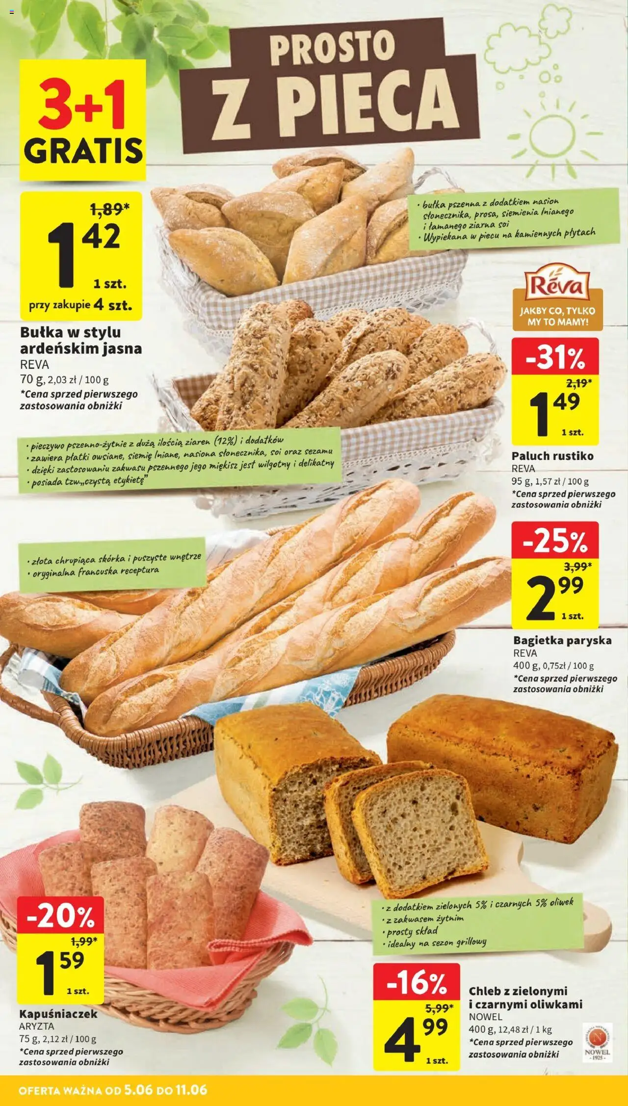 Intermarche Gazetka od 05.06.2025 | Strona: 22 | Produkty: Pieczywo, Nasiona, Bułka, Płatki