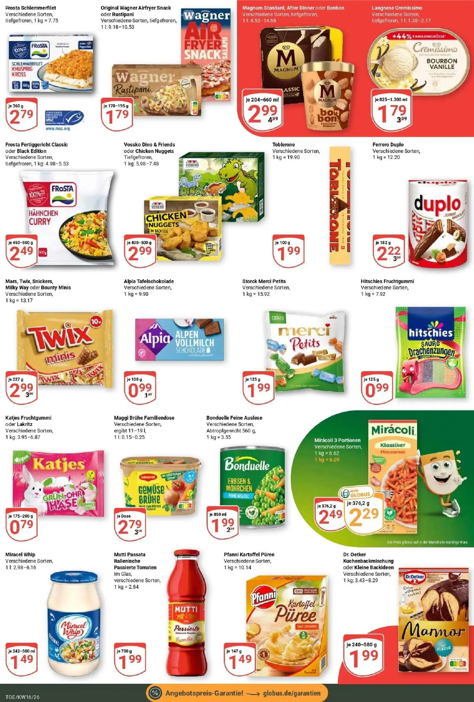 Globus Prospekt Tönisvorst	 – gültig ab 12.04.2026 | Seite: 3 | Produkte: Hahnchen, Cremissimo, Ferrero duplo, Salami