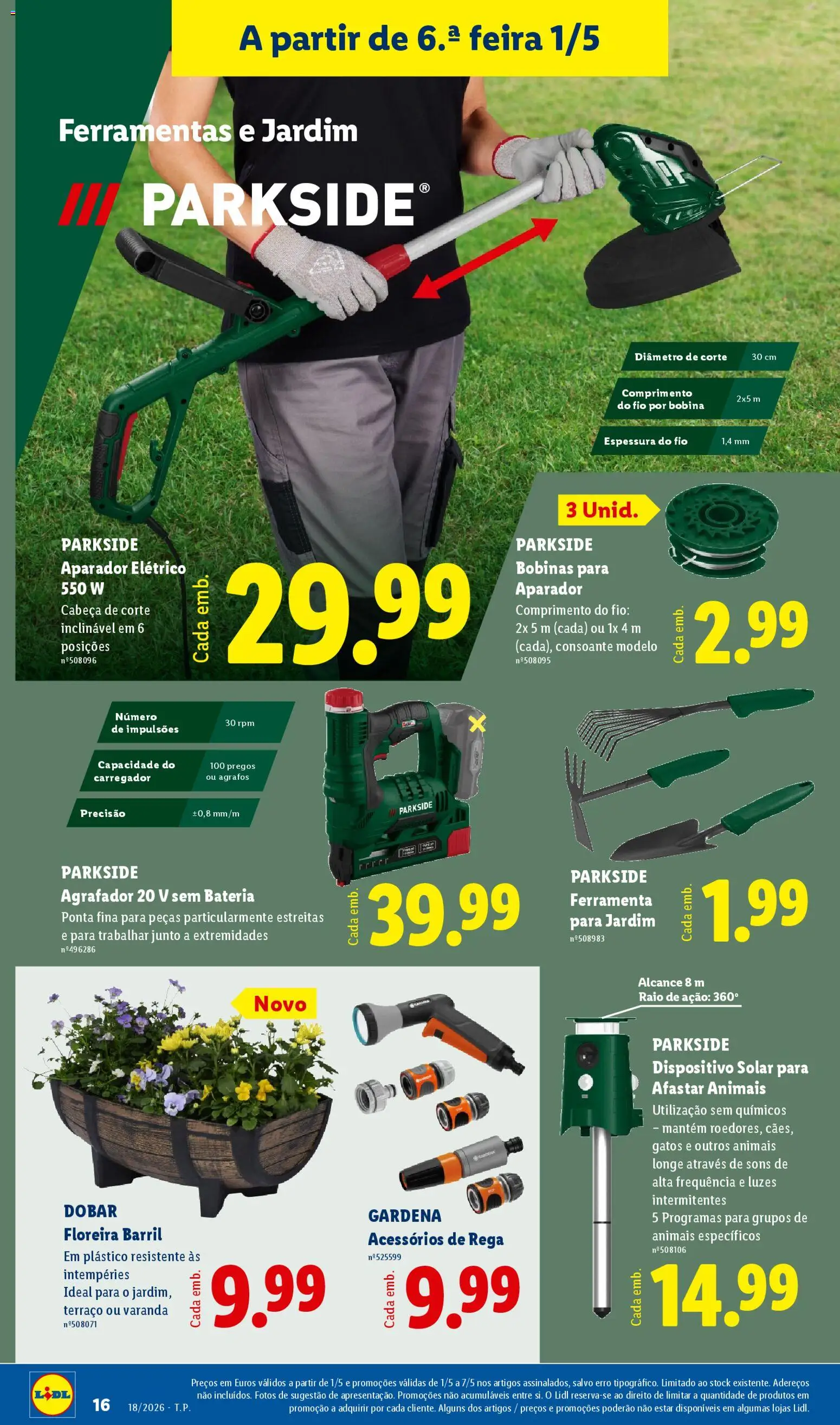 Lidl Novidades │ válido de 27.04.2026 | Página: 16 | Produtos: Ferramentas, Aparador, Bateria