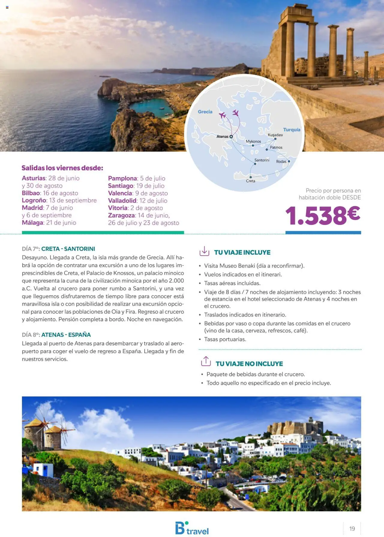 B the travel brand Grecia │ válido desde el 17.05.2024 | Página: 19 | Productos: Vino, Cuna