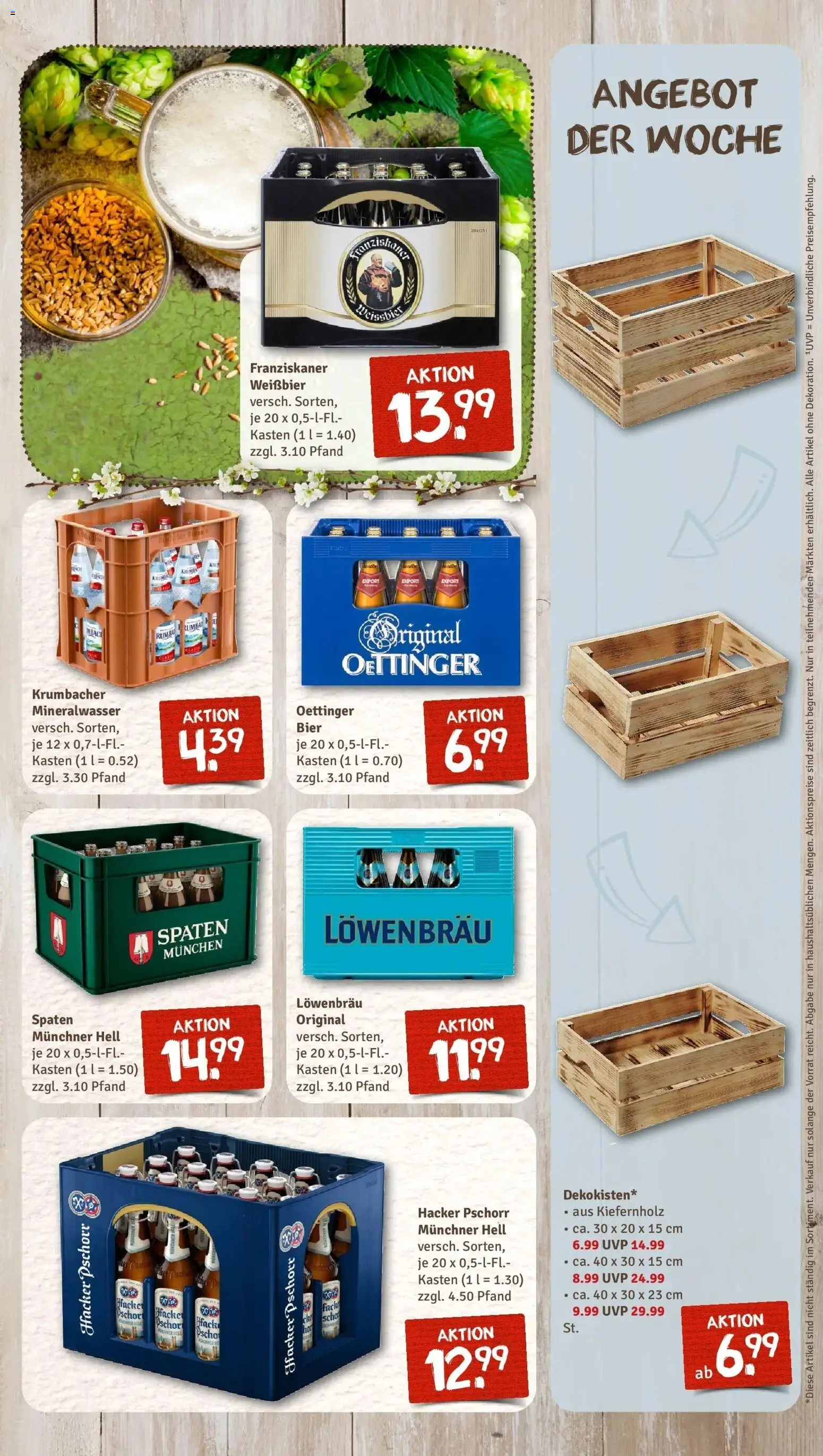 Rewe Prospekt Waldmünchen	 – gültig ab 23.03.2026 | Seite: 11 | Produkte: Bier, Weißbier, Oettinger, Mineralwasser