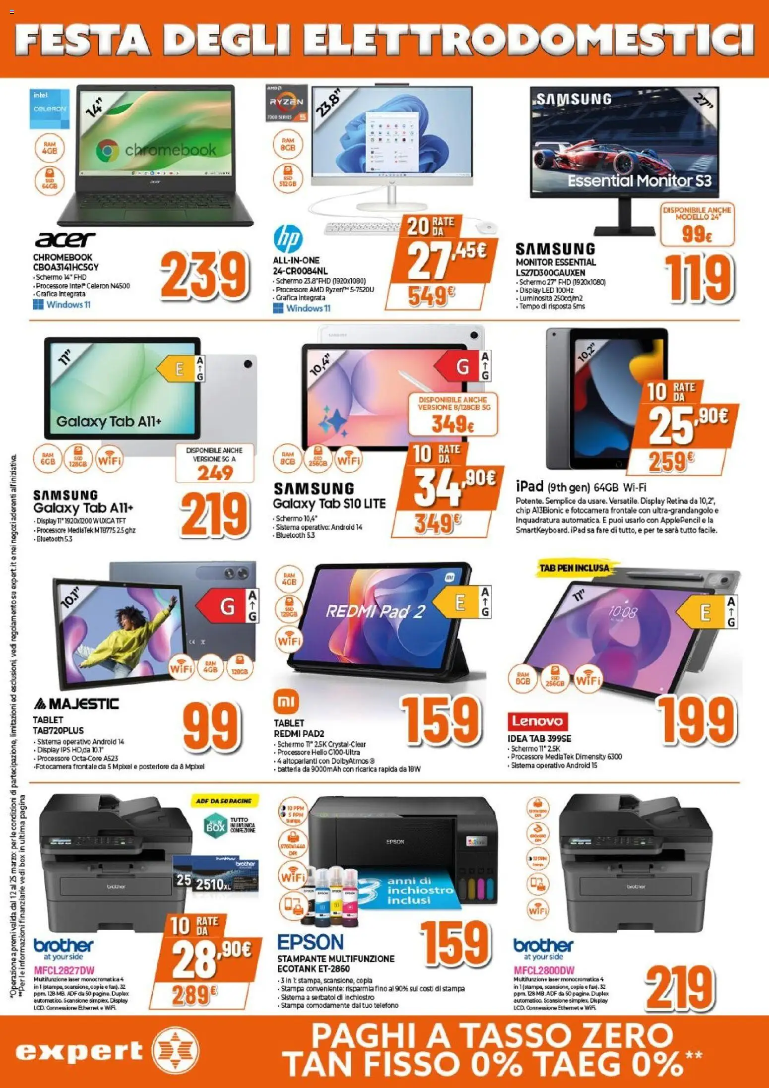 Volantino Expert del 12.03.2026 | Pagina: 23 | Prodotti: Samsung Galaxy, Tè, Fotocamera, Batteria