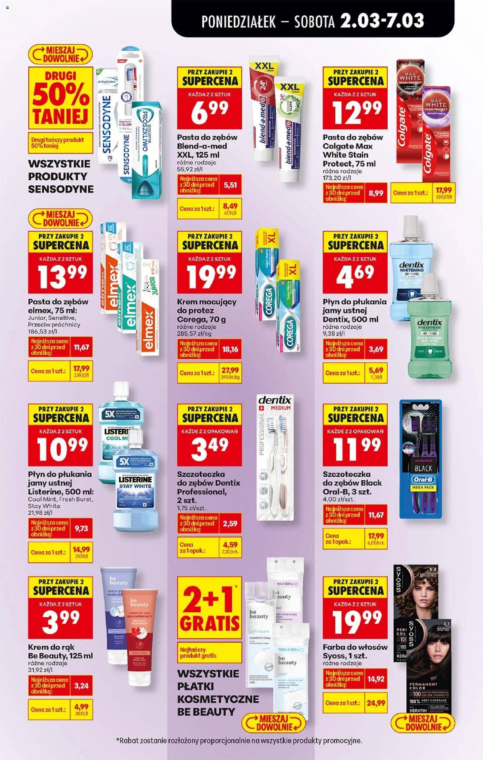 Biedronka Polsko leták od 02.03.2026 | Strana: 85 | Produkty: Corega, Elmex, Krém, Listerine