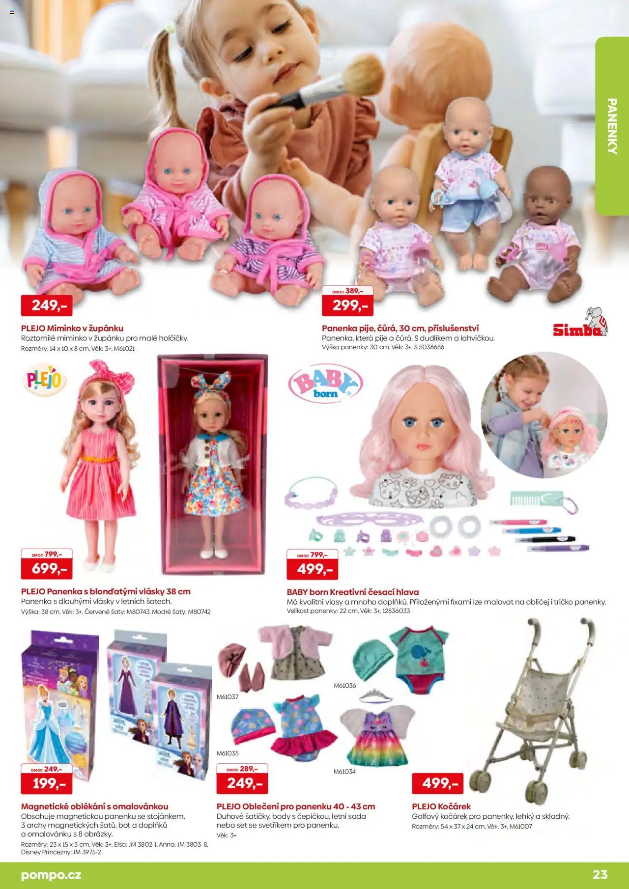 POMPO katalog Léto 2025 od 16.05.2025 | Strana: 23 | Produkty: Panenka, Tričko, Oblečení, Body