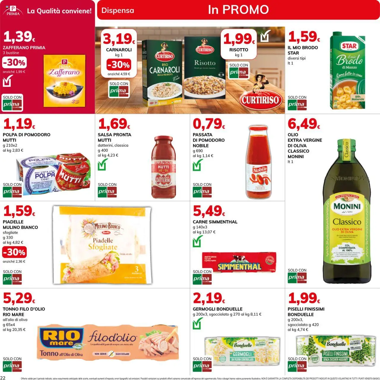 Volantino Basko del 16.09.2025 | Pagina: 22 | Prodotti: Manzo, Pomodoro, Olio extra vergine, Mutti