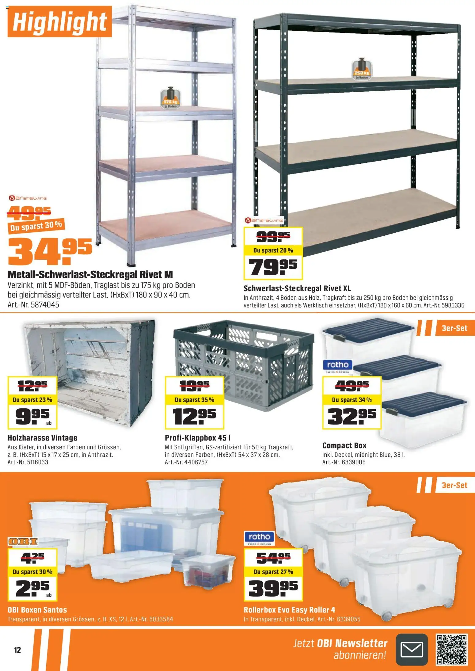 OBI Black Friday – gültig ab 15.11.2025 | Seite: 12 | Produkte: Box