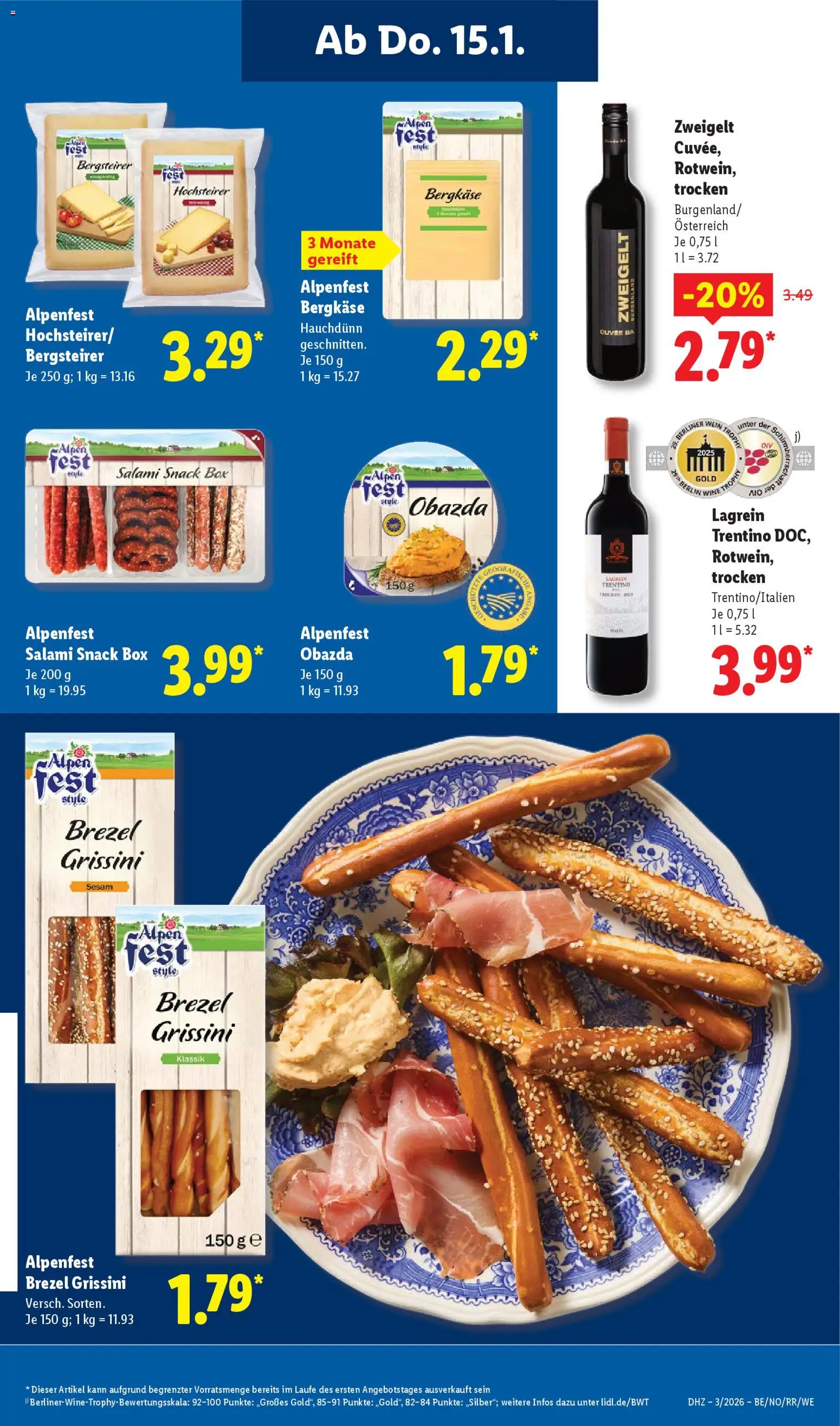 Lidl Prospekt Hilders – gültig ab 12.01.2026 | Seite: 55 | Produkte: Berliner, Box, Salami, Wein