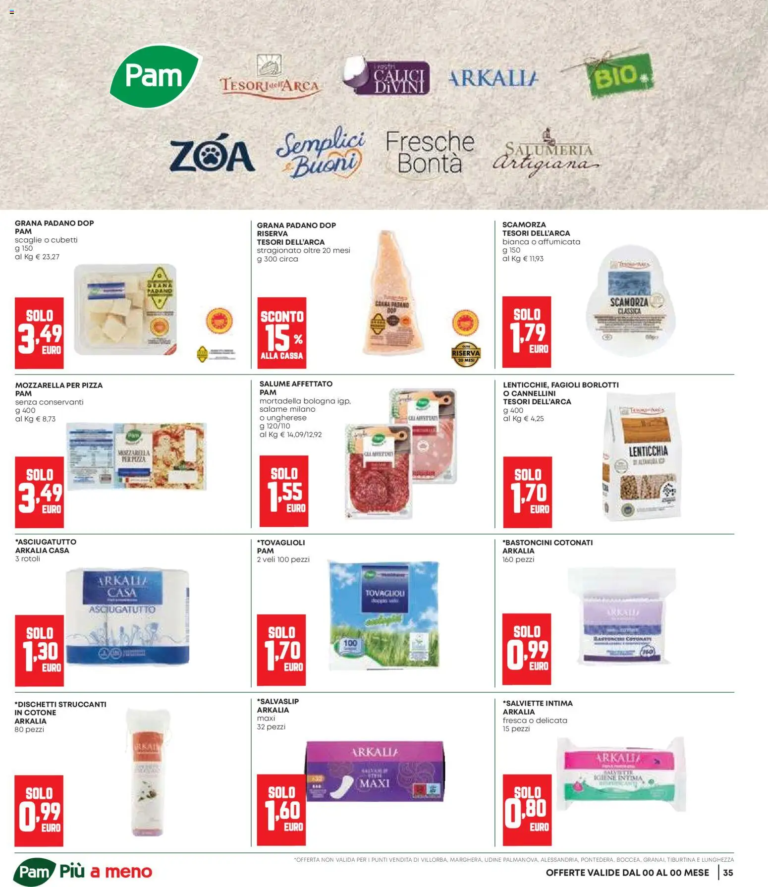 Volantino Panorama del 06.11.2025 | Pagina: 35 | Prodotti: Pizza, Cannellini, Fagioli, Grana Padano