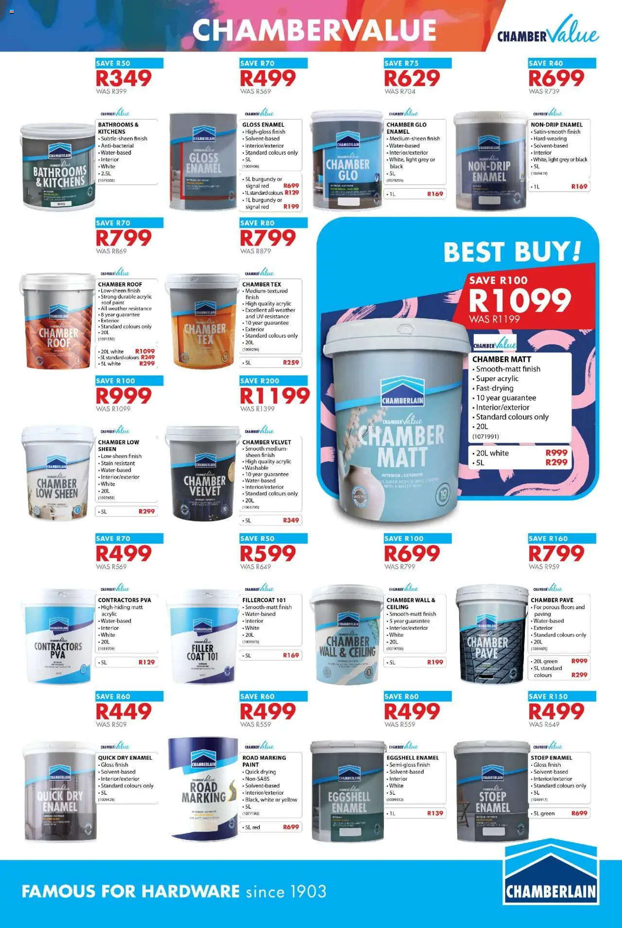 New Chamberlain catalogue – valid from 24.09.2025 | Page: 4 | Products: Gloss, Paint, Light, Enamel