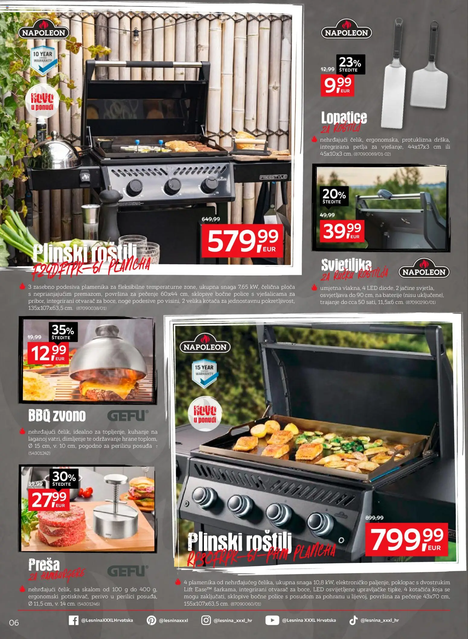 Lesnina katalog | vrijedi od 07.04.2026 | Stranica: 6 | Proizvodi: Roštilj, Baterije