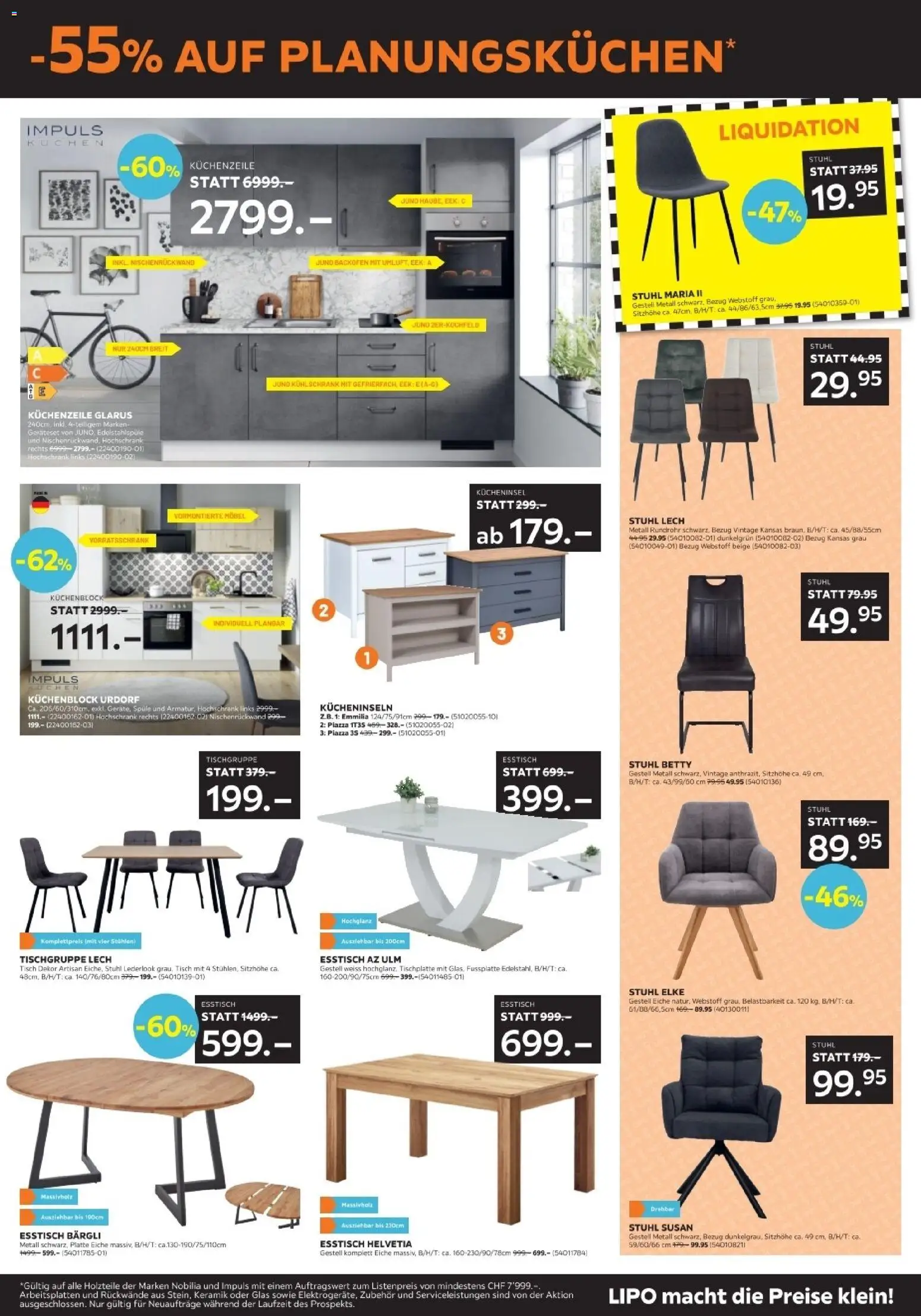 Lipo - Black Friday – gültig ab 25.11.2025 | Seite: 5 | Produkte: Küchenblock, Hochschrank, Backofen, Kühlschrank