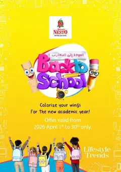 Preview of Nesto catalogue - back to school valid from 01.04.2026