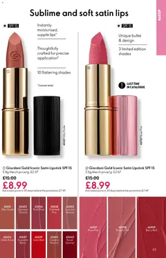 Preview of Oriflame - Offers valid from 03.12.2025 | Page: 63 | Products: Lipstick