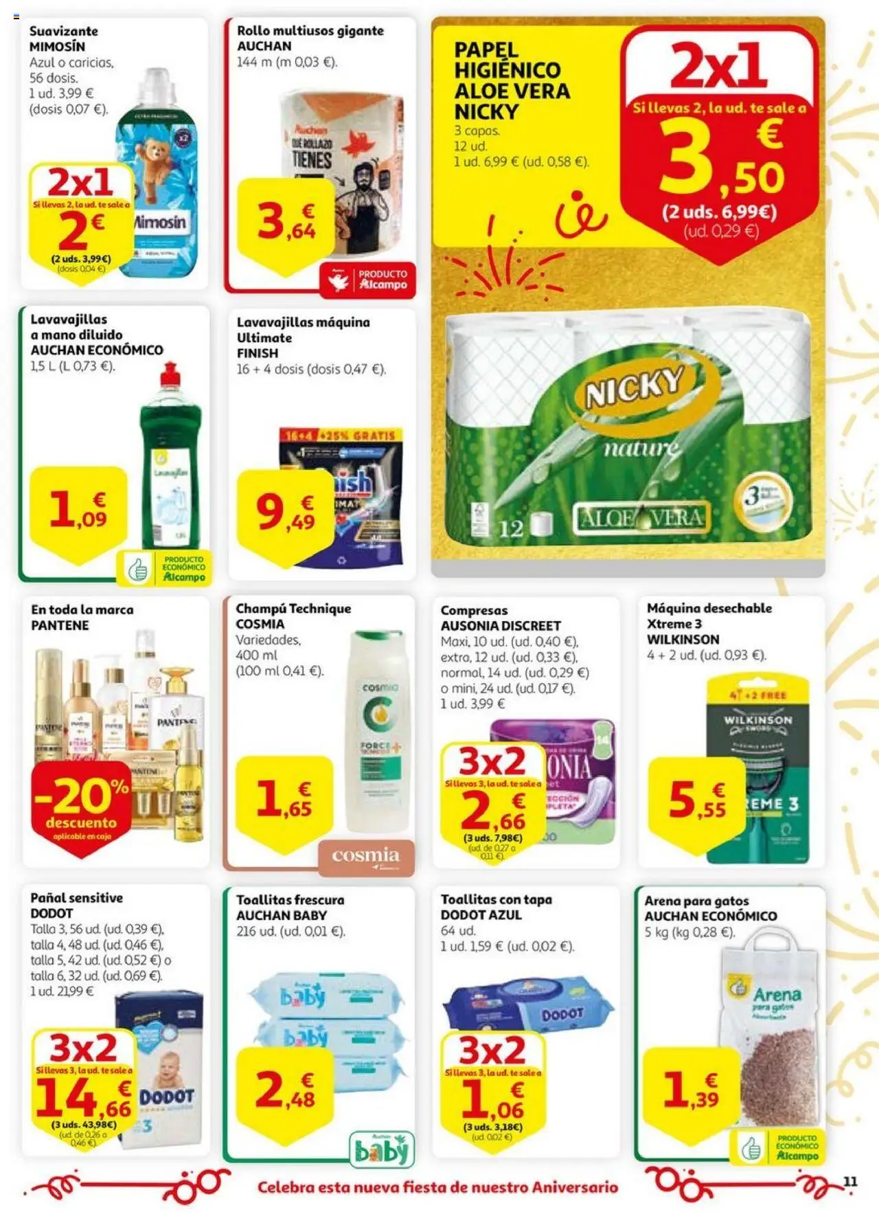 Alcampo - SM Arroyomolinos  │ válido desde el 17.06.2025 | Página: 11 | Productos: Papel higienico, Té, Suavizante, Lavavajillas