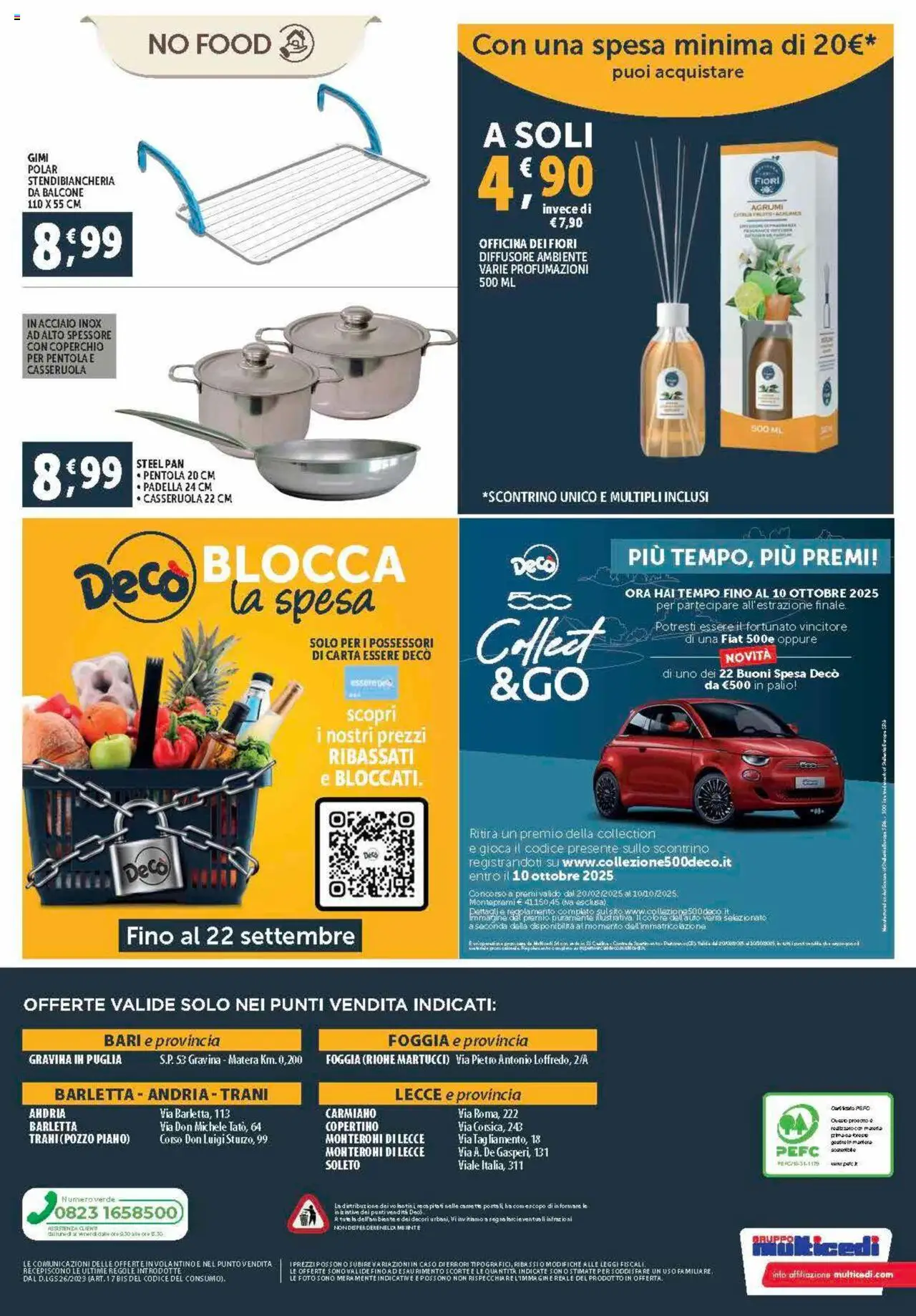 Volantino Decò del 21.08.2025 | Pagina: 20 | Prodotti: Stendibiancheria, Agrumi, Padella, Casseruola