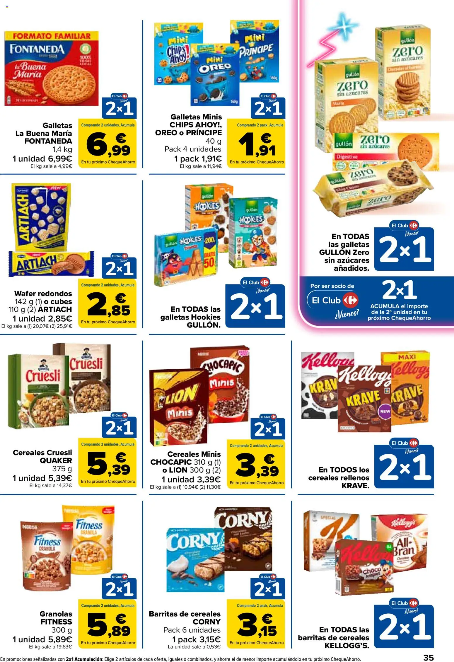 Carrefour folleto │ válido desde el 24.03.2026 | Página: 35 | Productos: Cereales, Galletas