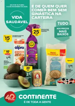 Pré-visualização Continente - Vida Saudável: É de quem quer comer bem sem ginástica na carteira válido de 21.10.2025