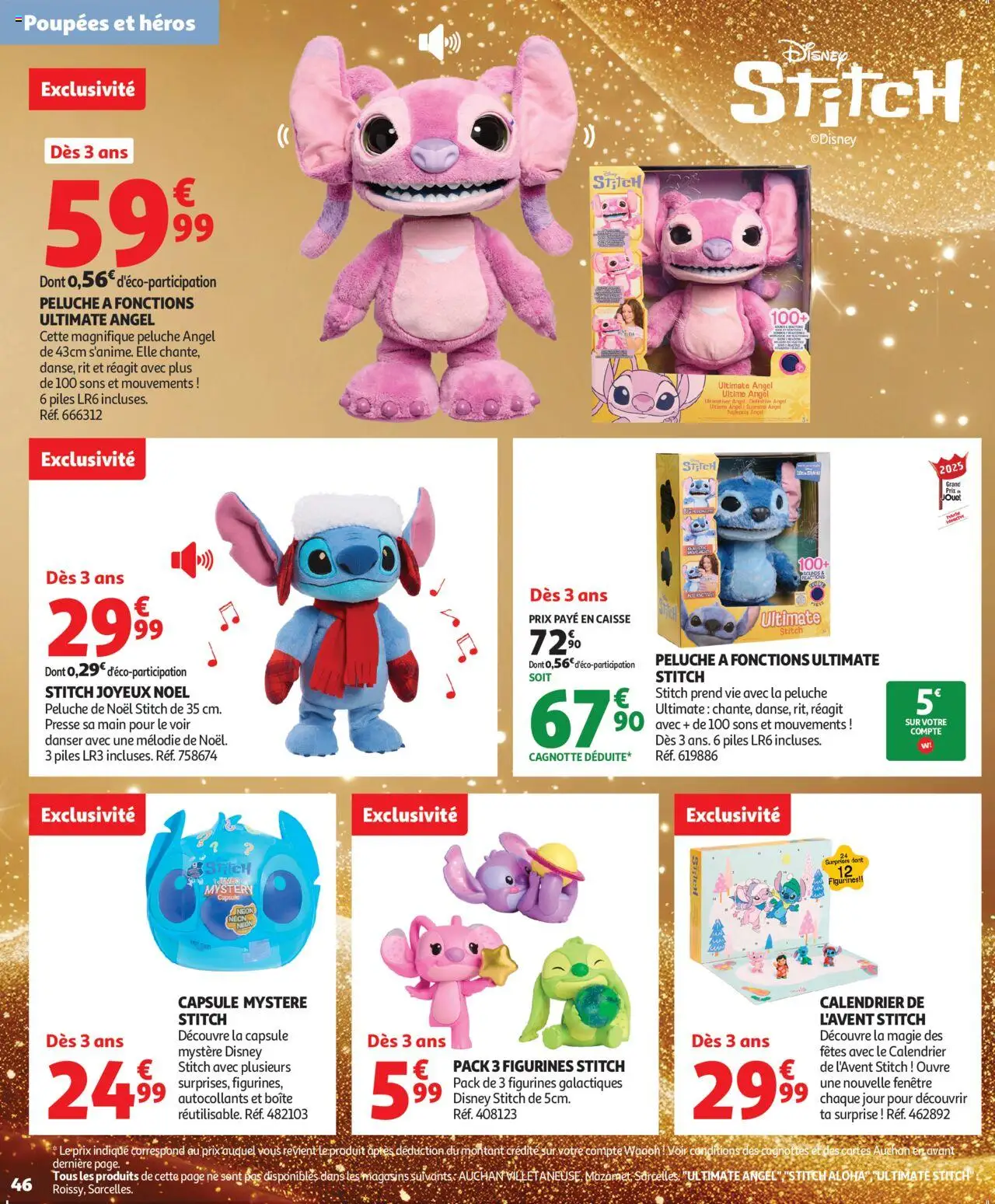 {H1} | Page: 46 | Produits: Calendrier, Peluche, Figurines, Piles