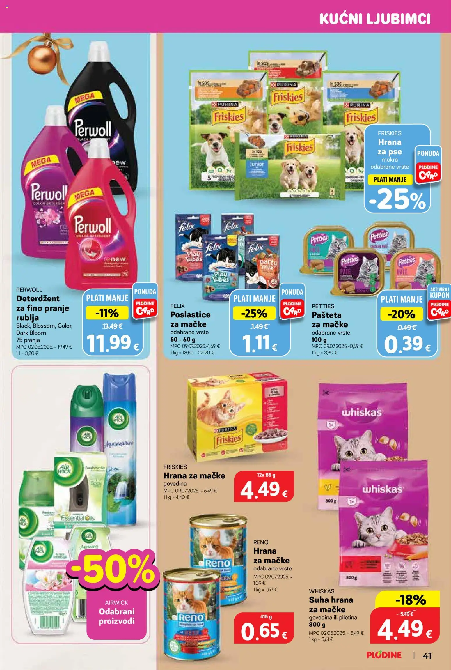 Plodine katalog | vrijedi od 03.12.2025 | Stranica: 41 | Proizvodi: Hrana za pse, Govedina, Pašteta, Hrana za mačke