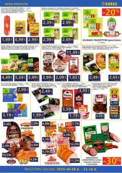 Kubas leidinys galioja nuo 28.10.2025 | Puslapis: 4 | Prekių: Kiaulienos, Viščiukas, Kumpis, Dešra