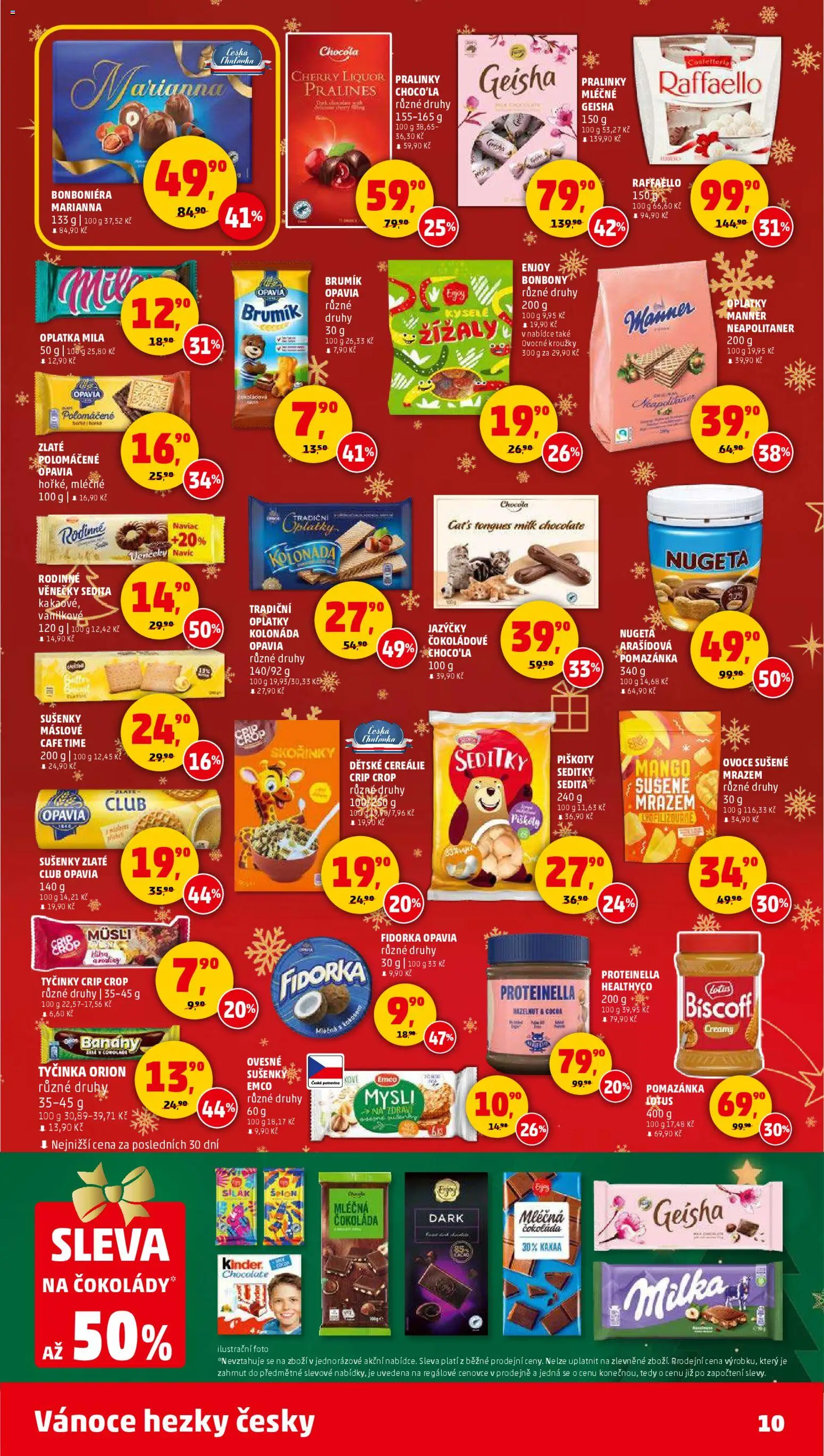 Penny Market leták - Čtvrtečník od 20.12.2025 | Strana: 10 | Produkty: Čokoláda, Cereálie, Mila, Brumik