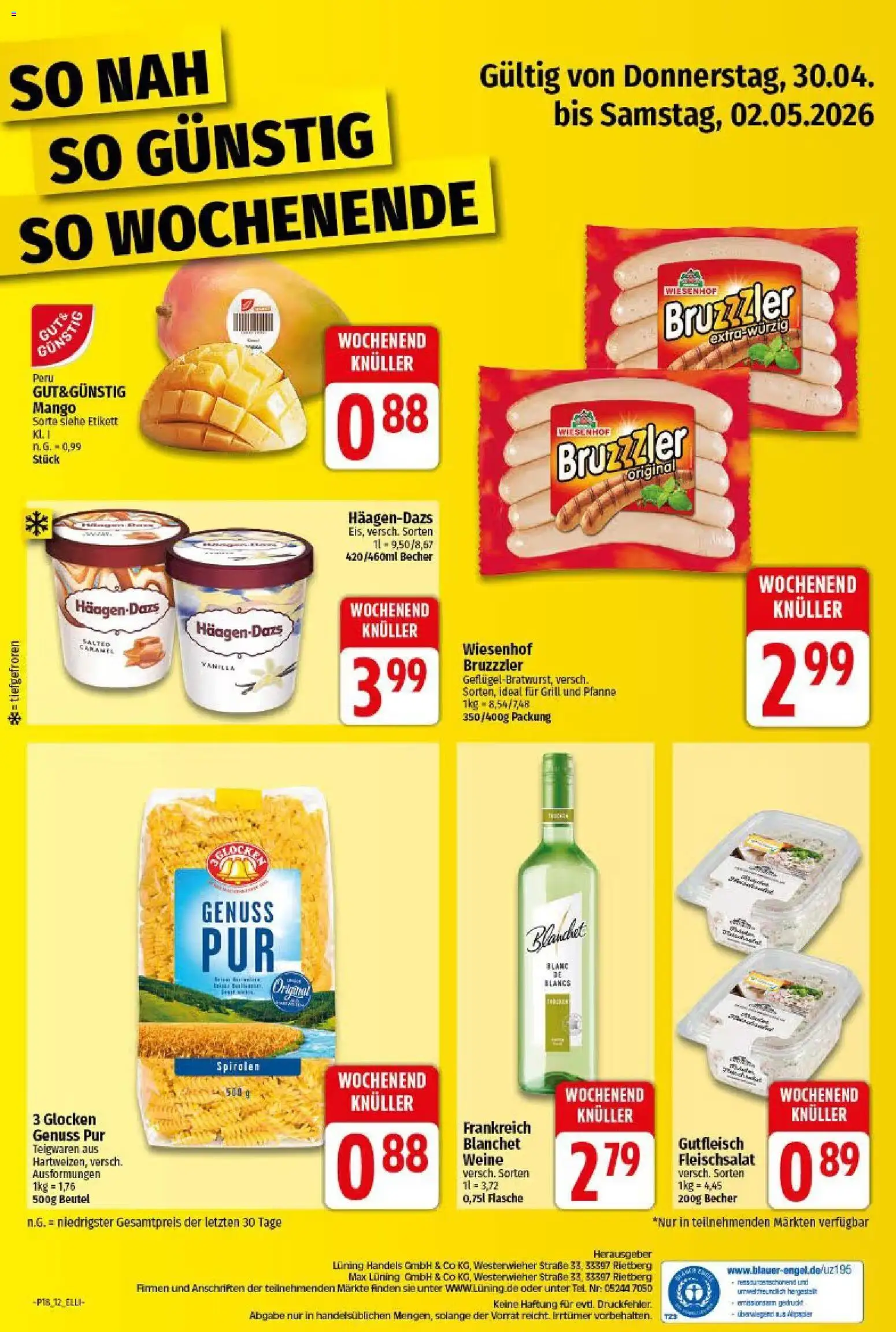 Elli Markt Prospekt Gütersloh – gültig ab 27.04.2026 | Seite: 12 | Produkte: Grill, Mango